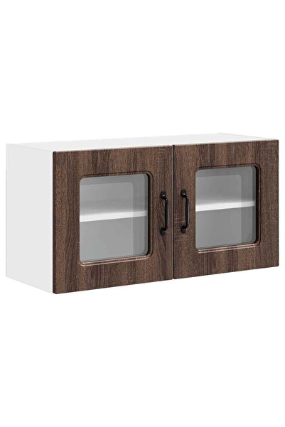 vidaxl Dulap de bucătărie Kalmar Stejar închis 80 x 31 x 40 cm