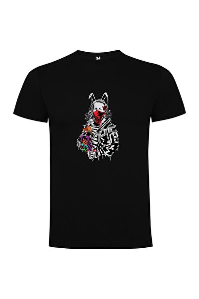 iLovePrints Masked Bunnypunk Warrior Tshirt