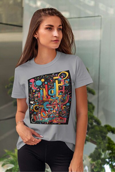 iLovePrints Colorful Abstract Art Tshirt