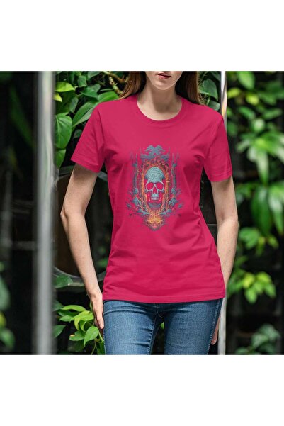 iLovePrints Abstract Skull Artwork Tshirt