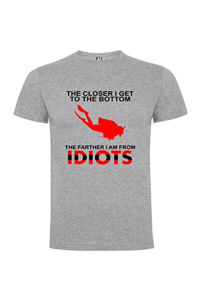 iLovePrints Idiot-free zone sign Tshirt