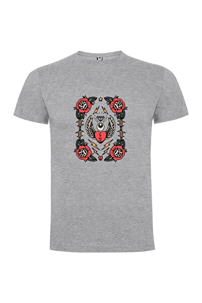 iLovePrints Rose-Eyed Tattoo Flash Tshirt