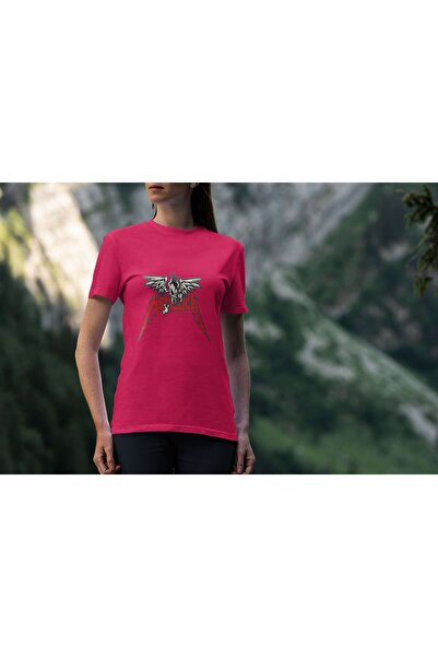 iLovePrints Metallica Skull with Wings Logo Tshirt