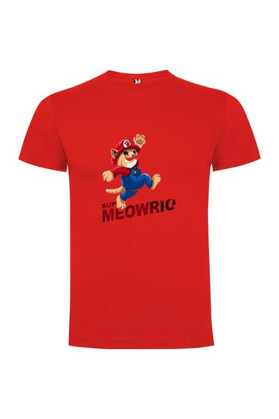 iLovePrints Mario Meow Cap Tshirt