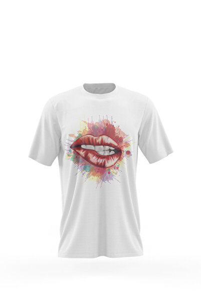 iLovePrints Μπλούζα Sexy Σαρκώδη Χείλη