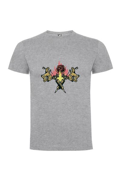 iLovePrints Guns & Roses Ink Tshirt