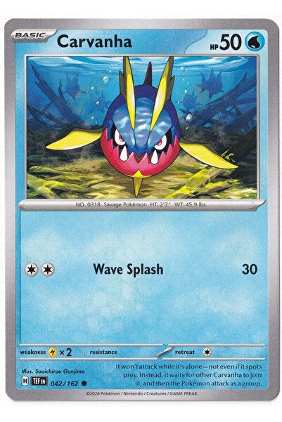 Pokemon كارفانا 042/162 - القوات المؤقتة - بطاقة (لون النعناع)
