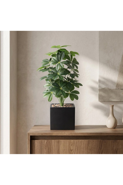 co arma Artificial Mango Tree in Square Pot, Green, 110cm, Suitable for Indoo...