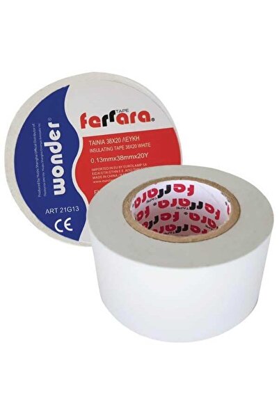 EUROLAMP Μονωτική Ταινία PVC, 38mm x 20m, Λευκή