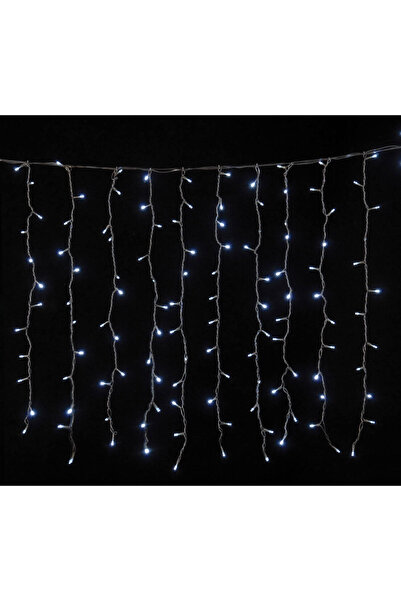 Generic 240 λαμπάκια LED κουρτίνα σταθερή με επέκταση, 2x1(h) m, διάφανο καλώ...