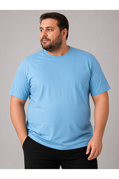 ANNEX Large Size Crew Neck Solid Color Men's Oversized Tshirt