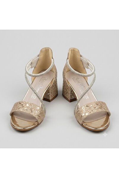 BEYAZ (Mini Women) Pantofi de seară pentru fete, multicolori, cu toc, AURII