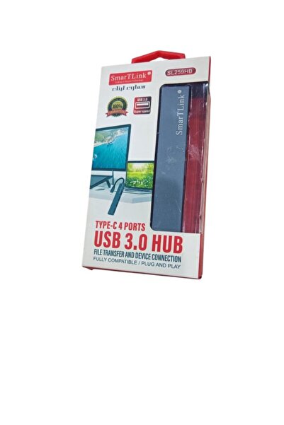 Smartlink SrMART LINK SL259HB USB-C 4 Port USB 3.0 Hub, High Speed 5Gbps Data...