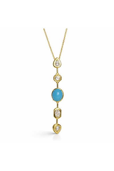 PerleJewelry Lunaris Drop Ocean Gold Necklace