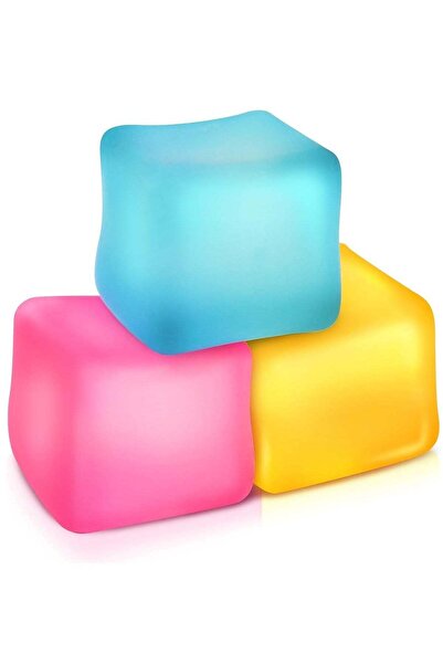 Generic 3 Piece Large Fidget Toy Stress Cube, Squishy Fidget Toys for Anxiety...