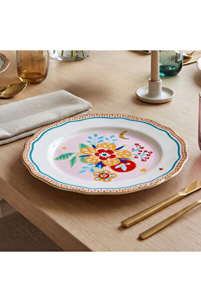 Baci Milano Mamma Mia Çiçek Desenli Servis Tabağı 28 cm