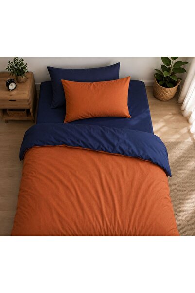 MundoLindo Single Duvet Cover Set Double Color Two Stories Navy 3 Pieces 160 ...