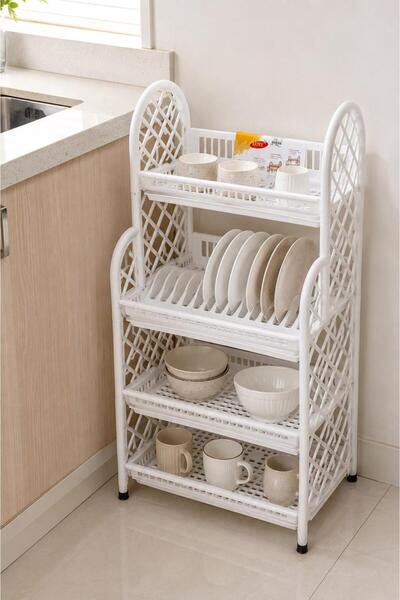 laverahome Multi-Role Dish Drying Rack - 4 Tiers