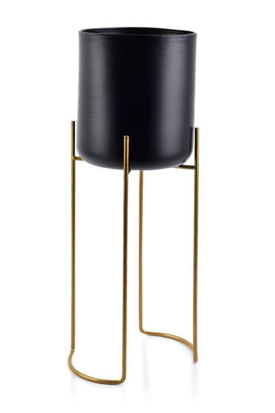 MONDEX Husă ghiveci metalică SWEN 20x20x54 cm Negru 1