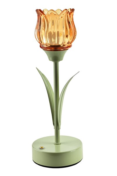 MONDEX Lampă de masă LED Metal și sticlă TULLA TULLA 9 x 25 cm Verde 1 buc.