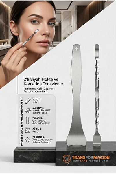 Transformacion 2'li Cilt Bakım Seti - Paslanmaz Çelik Siyah Nokta ve Komedon ...