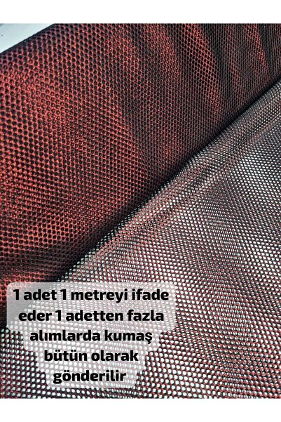 Home Parlak görünümlü şık spor File Kumaş ( Bordo renk 100 x 150 )