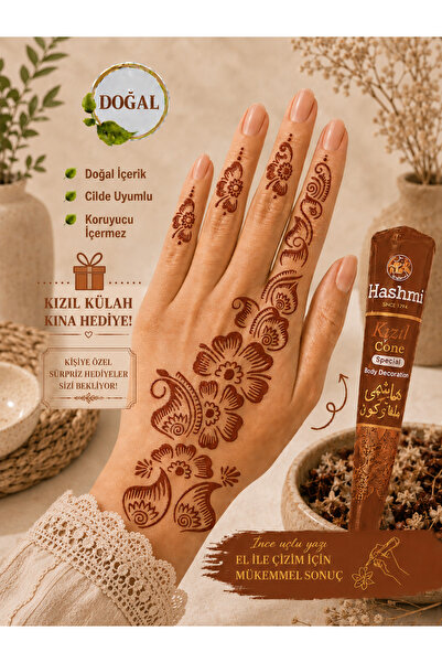 hennadibace Kına Kalıbı El Deseni (GEÇİCİ DÖVME ŞABLONU) Hint Kınası Henna Ta...