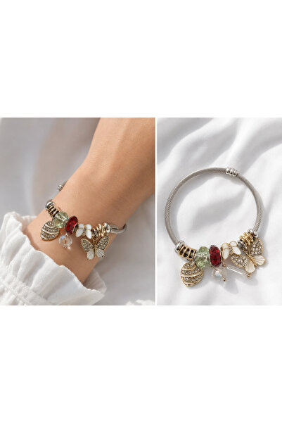 whiteandpurpledesign Water Resistant Charm Bracelet
