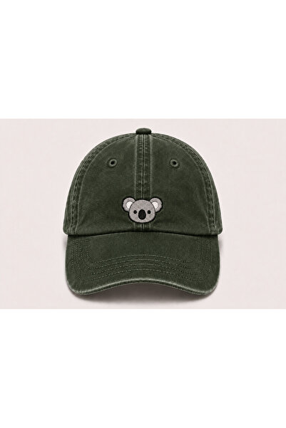 WeavedCo Koala Embroidered Vintage Washed Baseball Cap