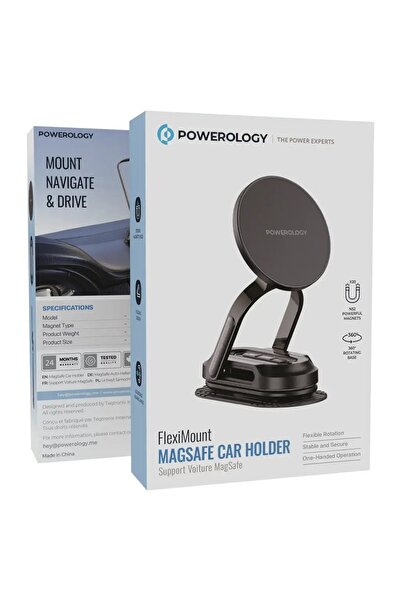 Powerology FlexiMount MagSafe Car Holder Black