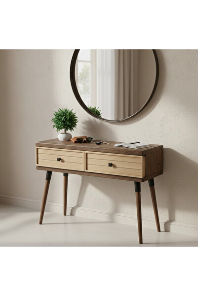 Mobenta Stria Entry: Modern Masif Dresuar 2 Çekmeceli Antre Konsolu - 120x31 ...