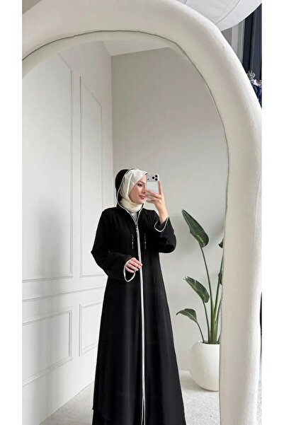 NİLNUR MODA New Season Women's Asli Dubai Ferace Is Lined