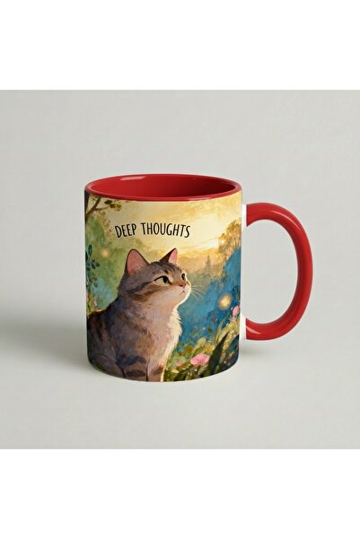 Petgifts Cana Cadou Personalizat Amuzanta Cu Mesaj Deep Thoughts - Ceramica 3...