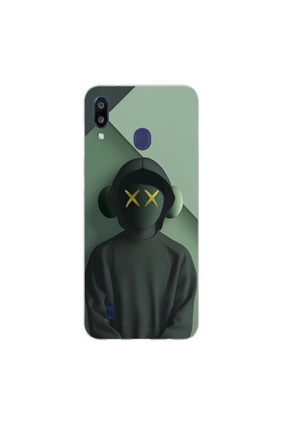 PPKin Samsung Galaxy M10S Compatible No Face 1 Design Transparent Case