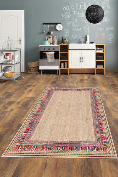 Washable Anti-Slip Base Thick Textured Carpet & Runner & Kitchen Carpet
