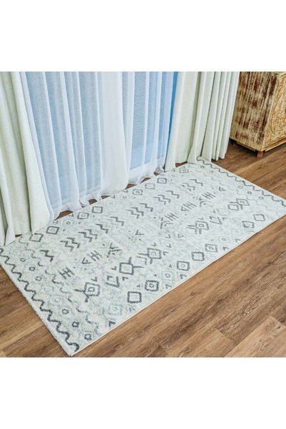Handpicked Furniture Vintage Grey Rug, Ultra Soft Area Carpets For Bed Room, Living Room, And Dining Room, Antislip Floor Carpets, Easy To Clean, Made In Turkey, Polypropylene, Rectangle