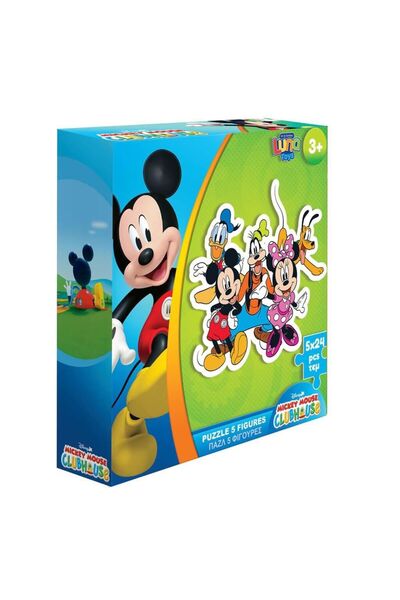 Luna Toys Παιδικό Παζλ Μίκυ Μάους 5 Φιγούρες 24 τεμάχια.
