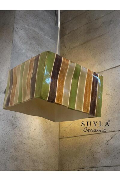 SUYLA Ceramic Butik Üretim Seramik Sarkıt Avize – El Yapımı Özel Tasarım Lamba