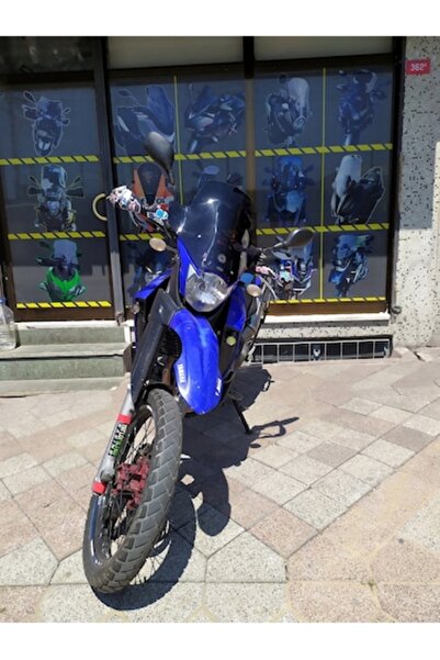 ZEUS MOTOR 2005-2010 Yamaha XT 660 R Uyumlu Uzun Ön Cam Koyu Füme