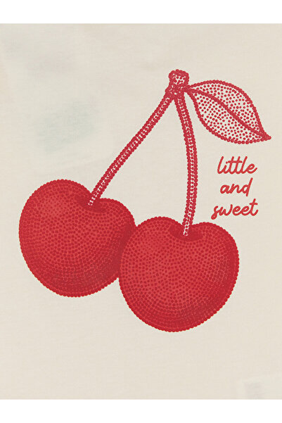 LC Waikiki Printed Baby Girl Ruffle T-Shirt