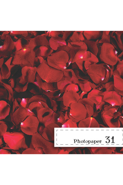 Not Applicable Hârtie foto pentru scrapbooking cu petale de trandafir
