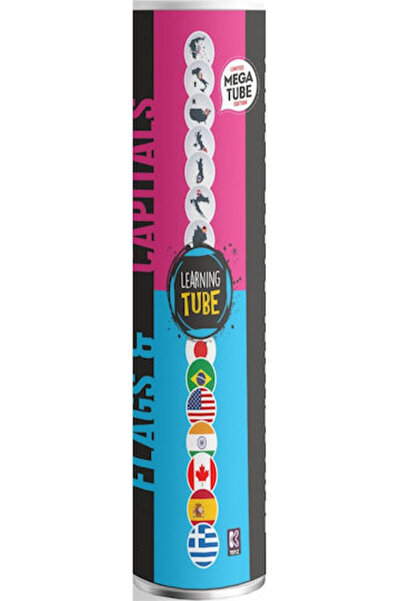 K-TOYZ Board Game Mega Tube Σημαίες & Πρωτεύουσες for 2+ Players 3+ Years Old...
