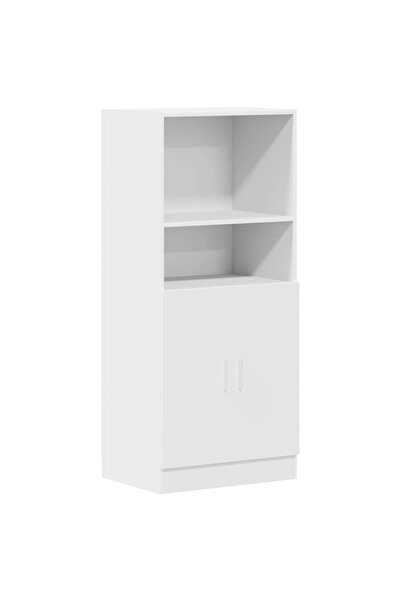 vidaxl Dulap de bucătărie, alb, 57x41,5x131,5 cm, lemn prelucrat