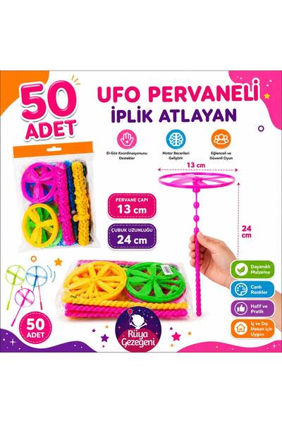 Rüya Gezegeni Nostalji Oyuncak Dev Uçan Daire - Dev Ufo Pervane - Dev Fırılda...