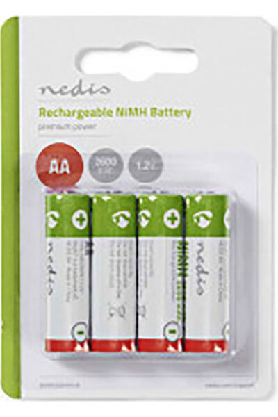 Nedis Επαναφορτιζόμενη Μπαταρία AA Ni-MH 2600mAh 1.2V 4 τεμάχια