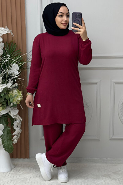 Ebrarengiz Moda 5320 ARMA TAKIM K65 BORDO