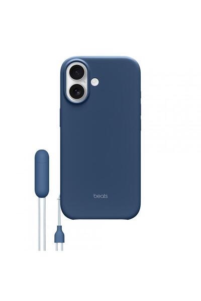 Apple Husă Beats iPhone 17 MagSafe cu suport și control pentru cameră, Albast...