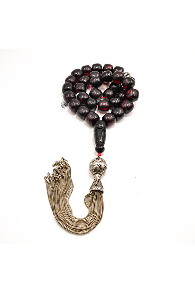 Generic German Antique Faturan Rosary 33 Beads 16.5mm Deep Ruby Prayer Beads ...