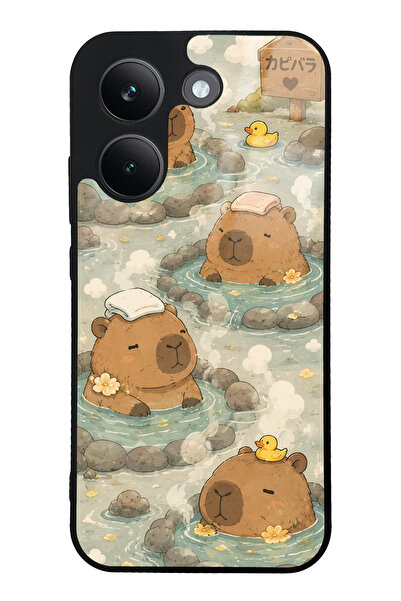 Spoyi Xiaomi Poco X8 Pro Capybara Onsen Tasarımlı Glossy Telefon Kılıfı