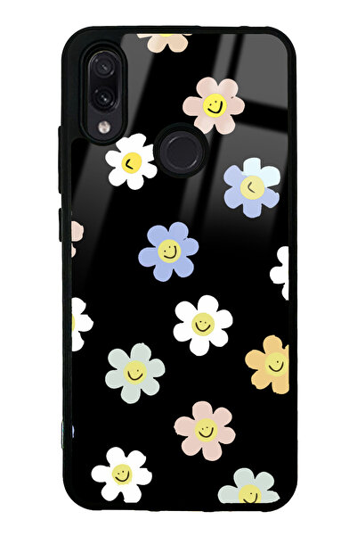 Spoyi Xiaomi Redmi Note 7 Mutlu Papatya Tasarımlı Glossy Telefon Kılıfı
